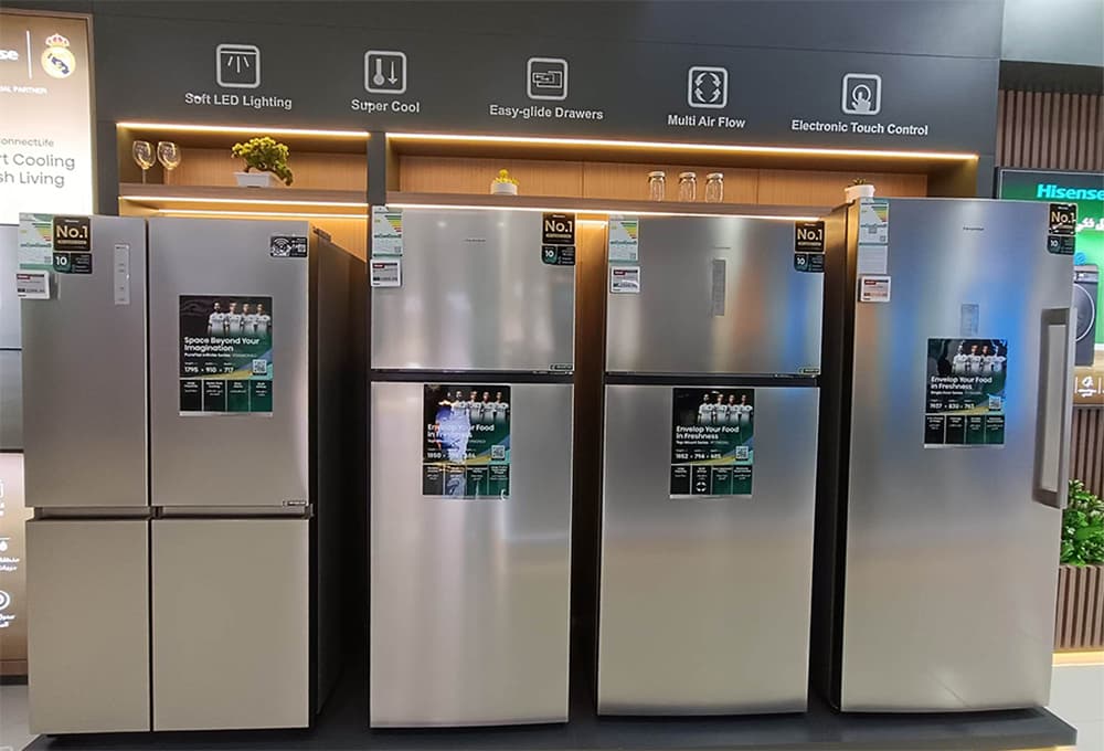 Hisense Appliance Retail with ESL Tags